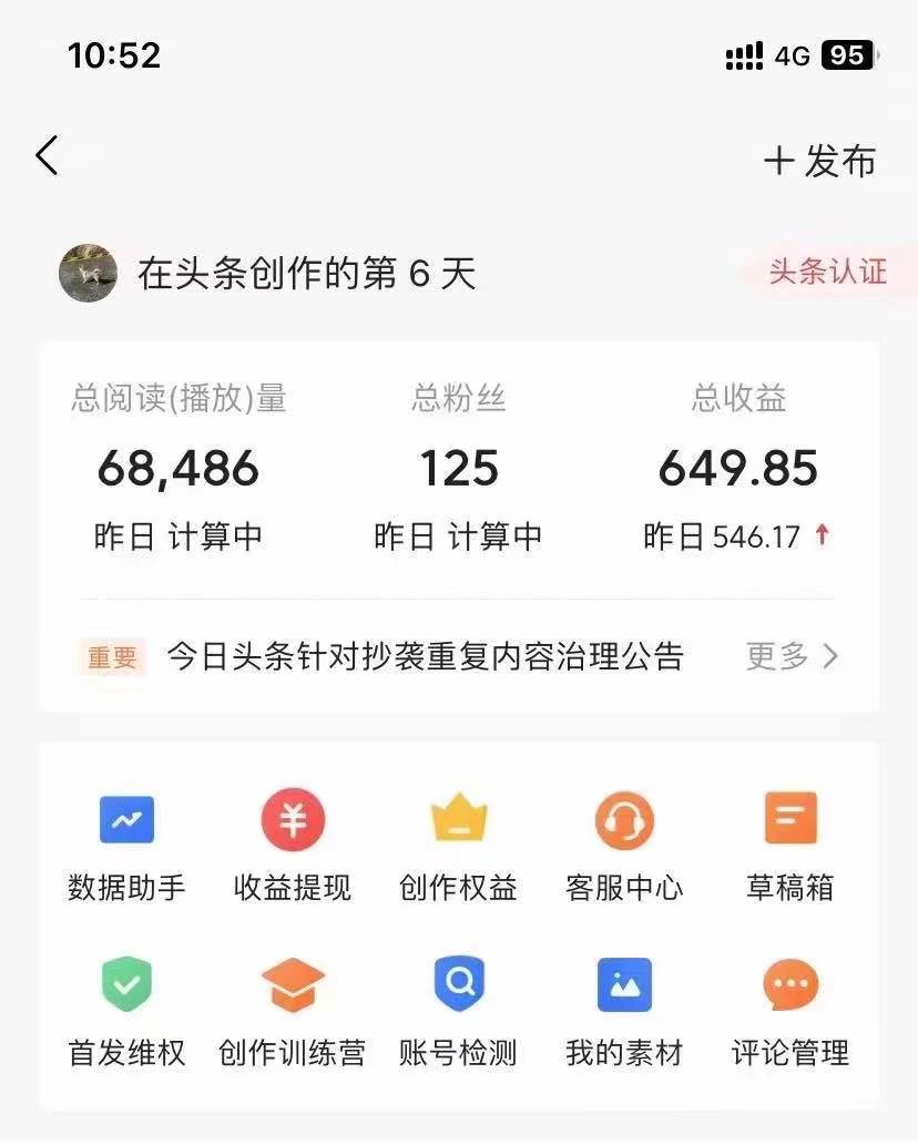 项目-利用AI工具无脑复制粘贴撸头条收益 每天2小时 稳定月入5000+互联网入门…骑士资源网(4)